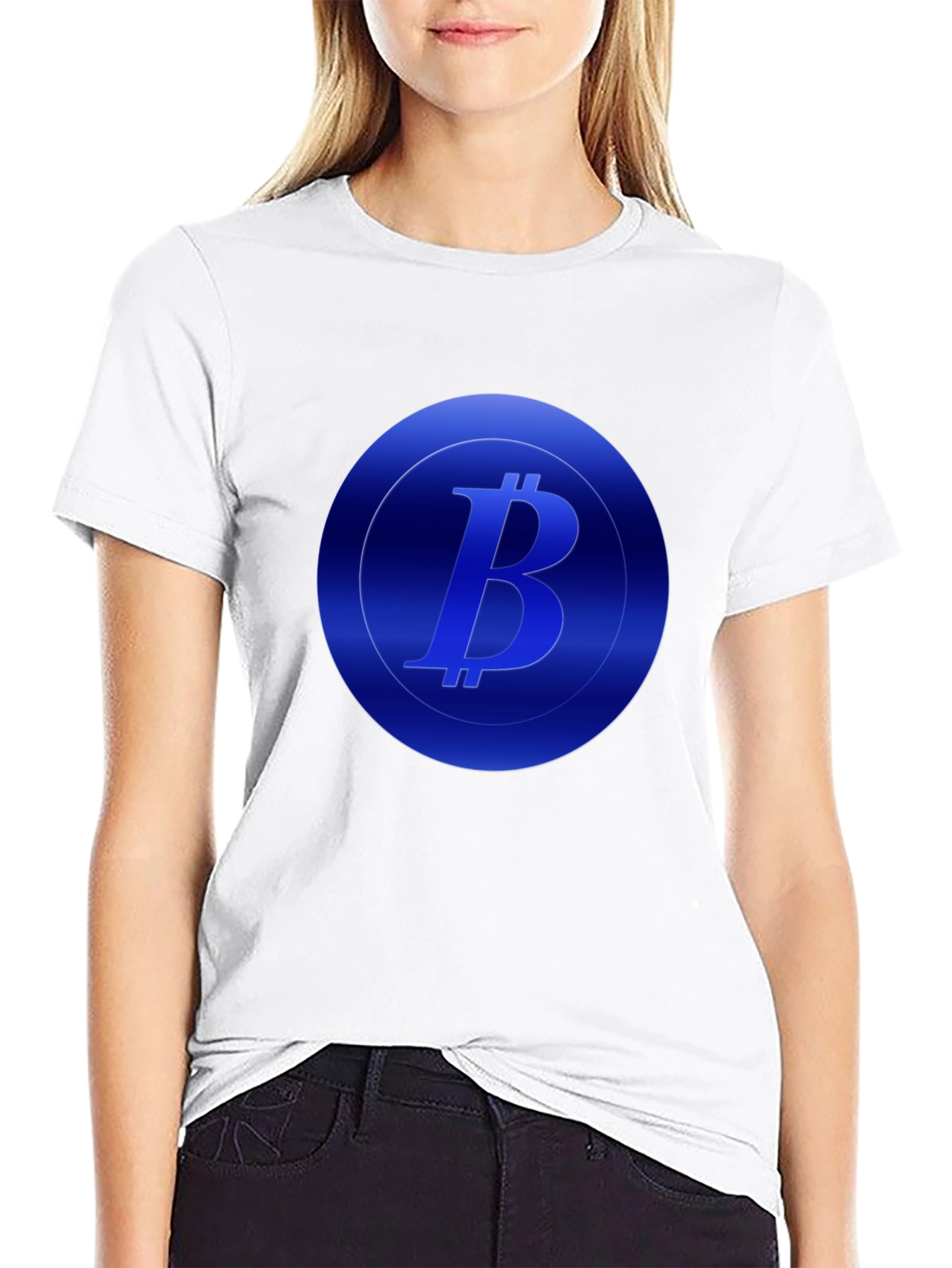 Bitcoin Logo Black T-Shirt - Crypto Fashion