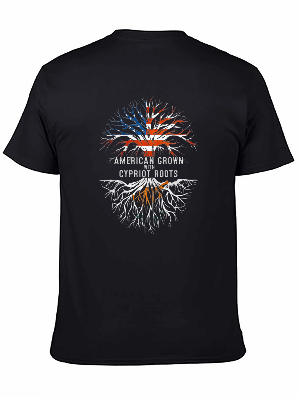 American Grown Cypriot Roots Graphic T-Shirt