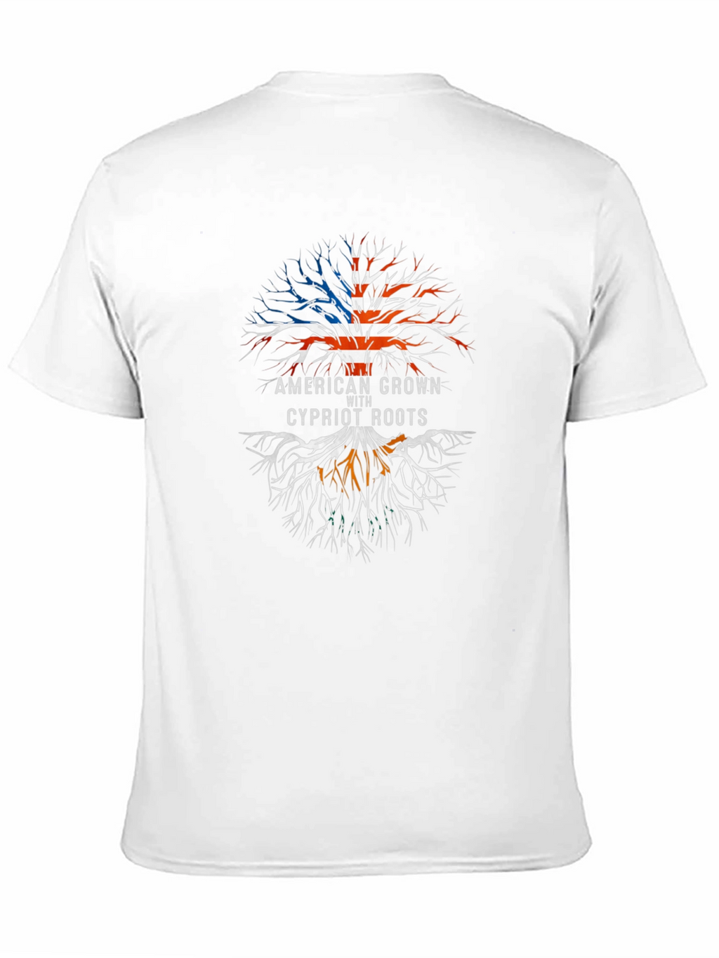 American Grown Cypriot Roots Graphic T-Shirt