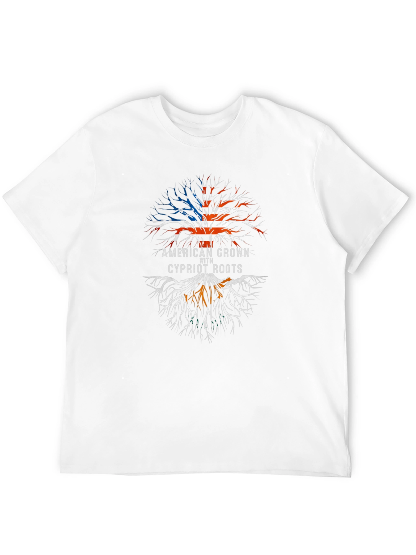 American Grown Cypriot Roots Graphic T-Shirt