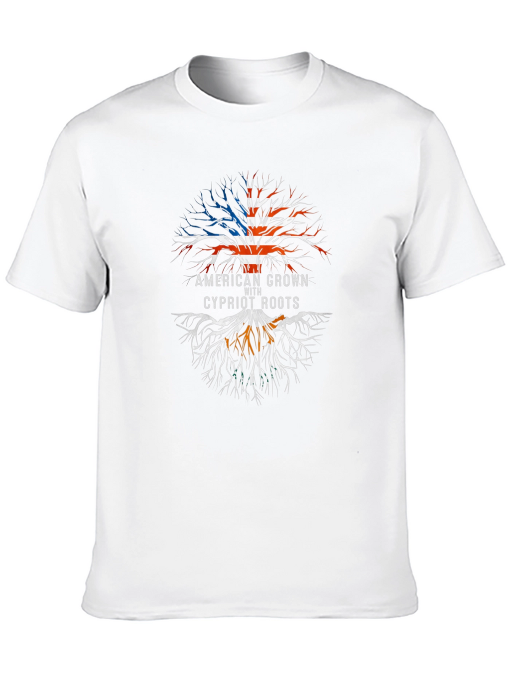 American Grown Cypriot Roots Graphic T-Shirt