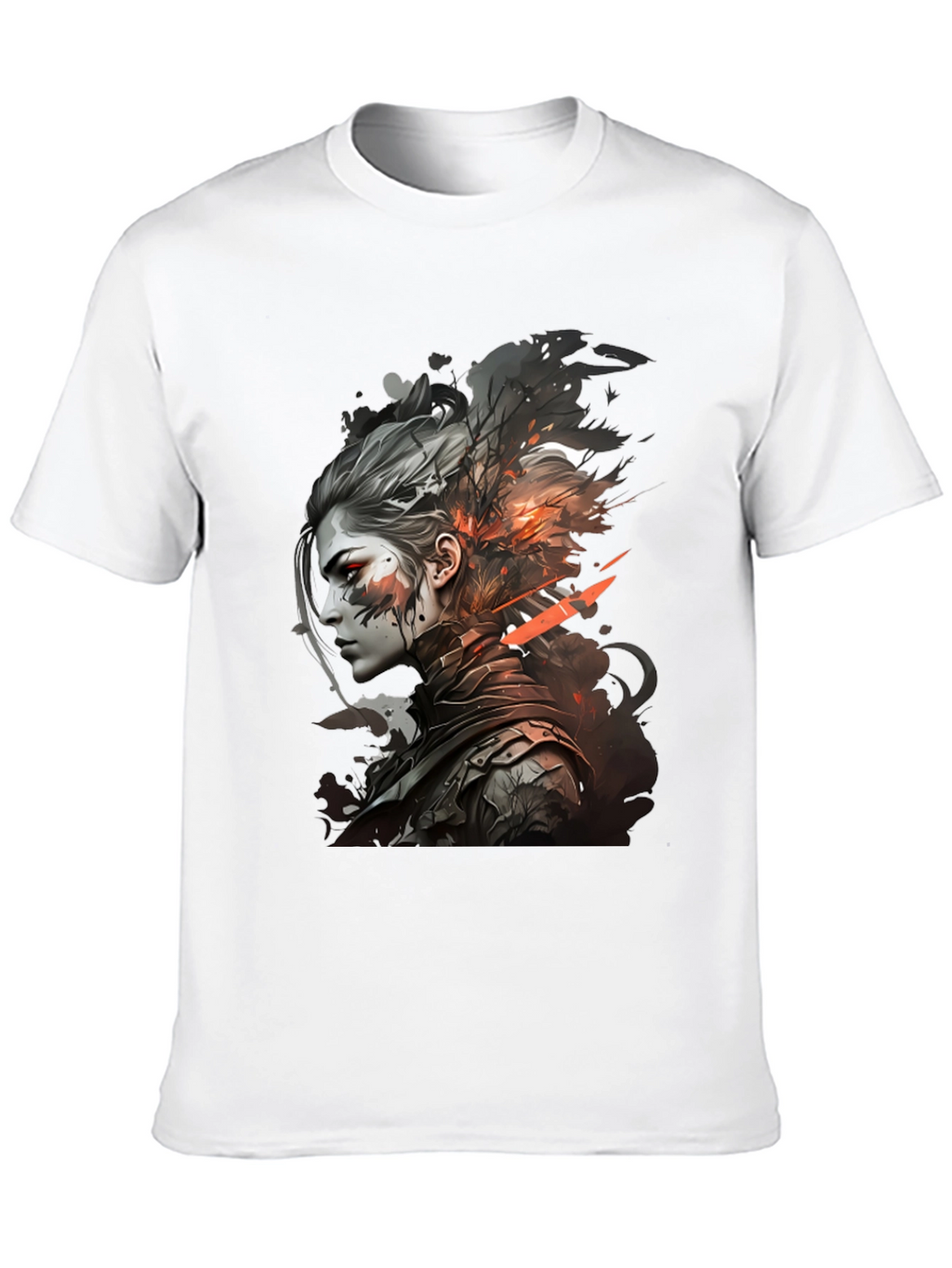 Warrior Woman Graphic Tee - Stylish Black T-Shirt