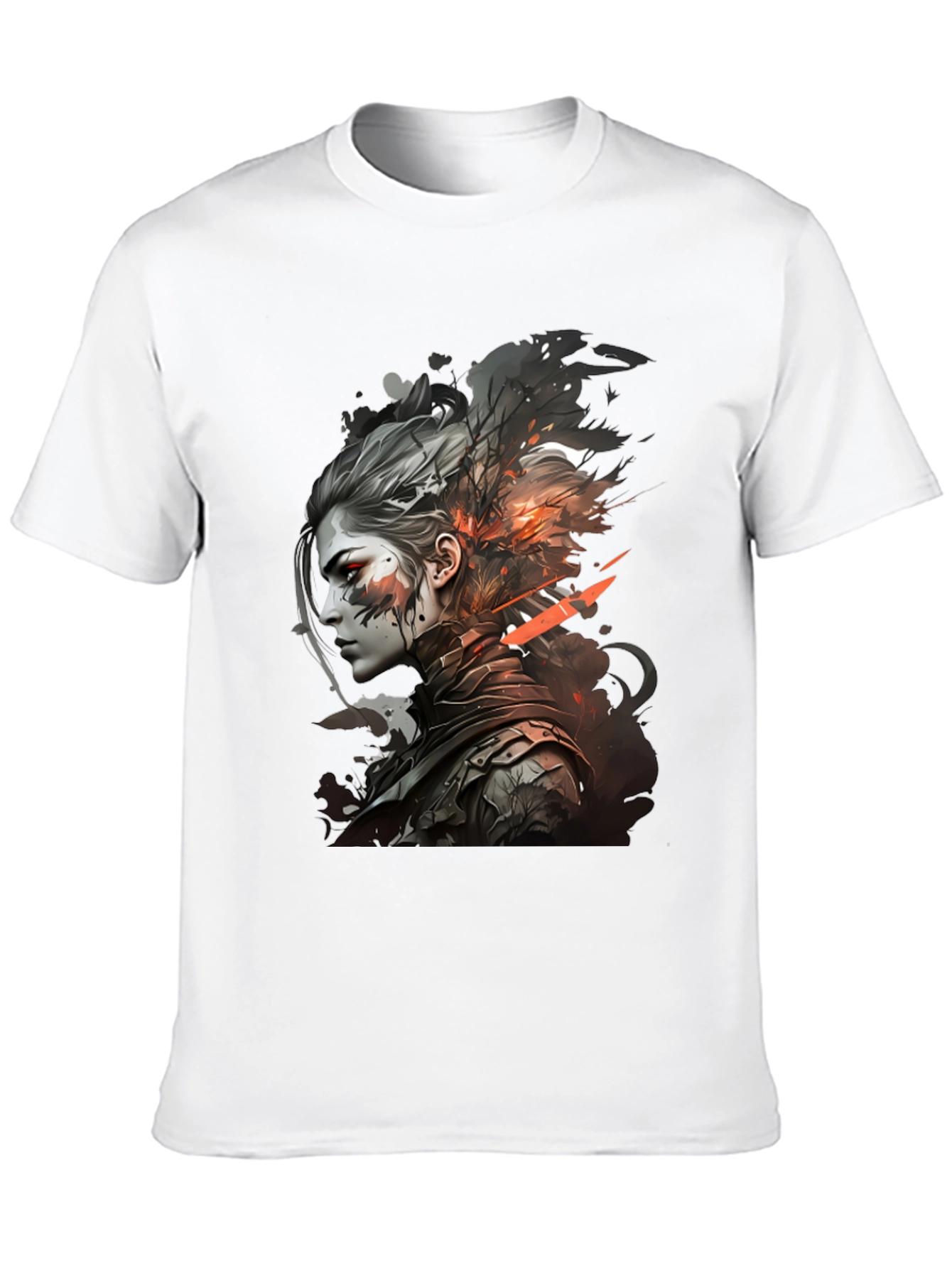 Warrior Woman Graphic Tee - Stylish Black T-Shirt