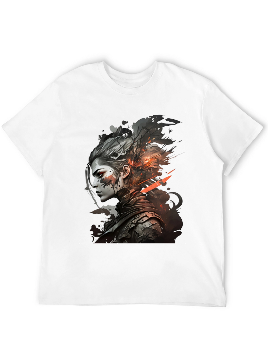 Warrior Woman Graphic Tee - Stylish Black T-Shirt