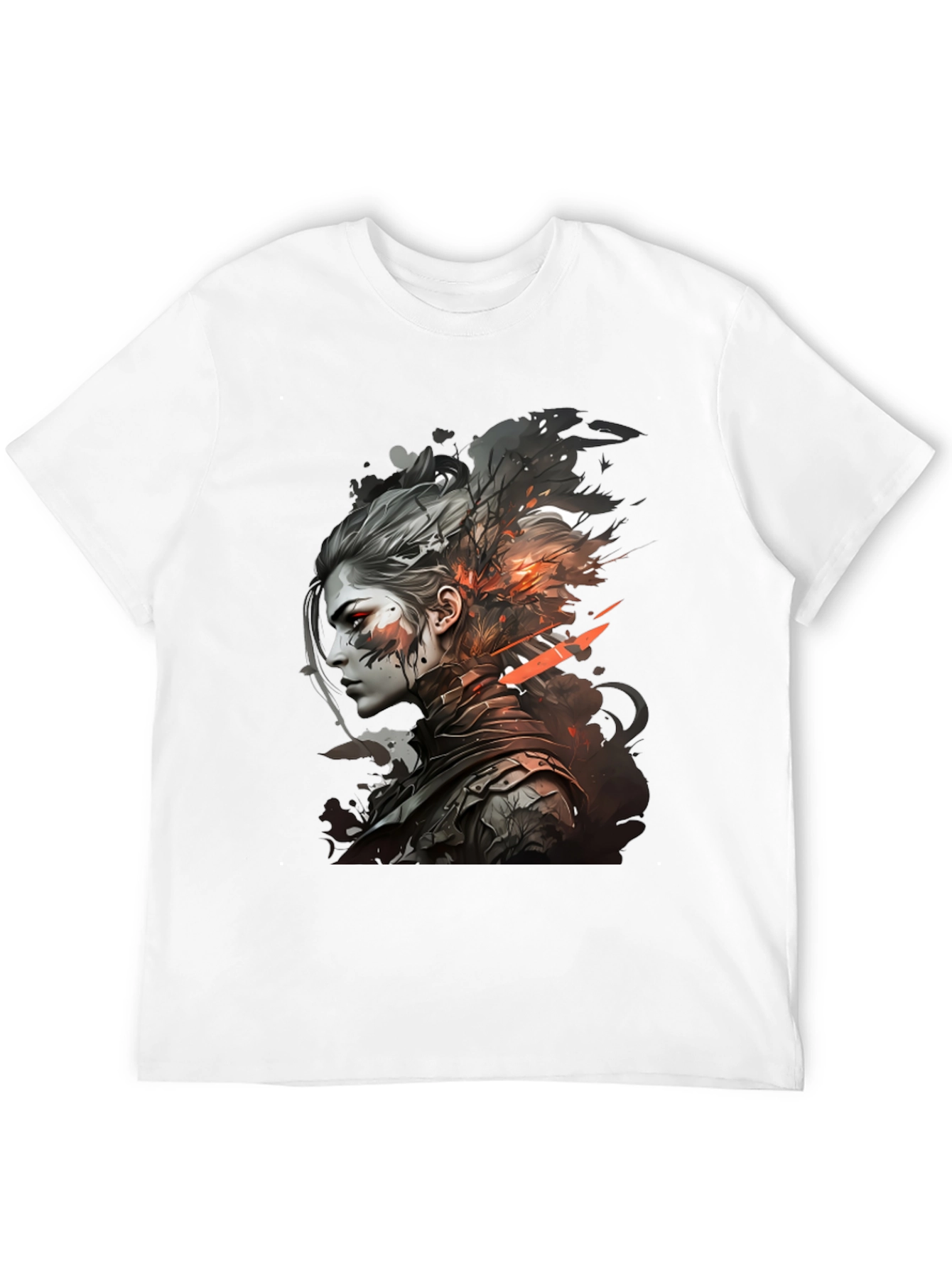 Warrior Woman Graphic Tee - Stylish Black T-Shirt