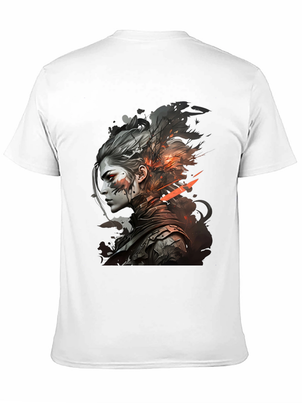Warrior Woman Graphic Tee - Stylish Black T-Shirt