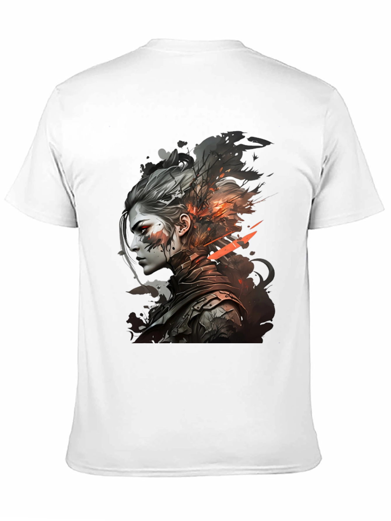 Warrior Woman Graphic Tee - Stylish Black T-Shirt