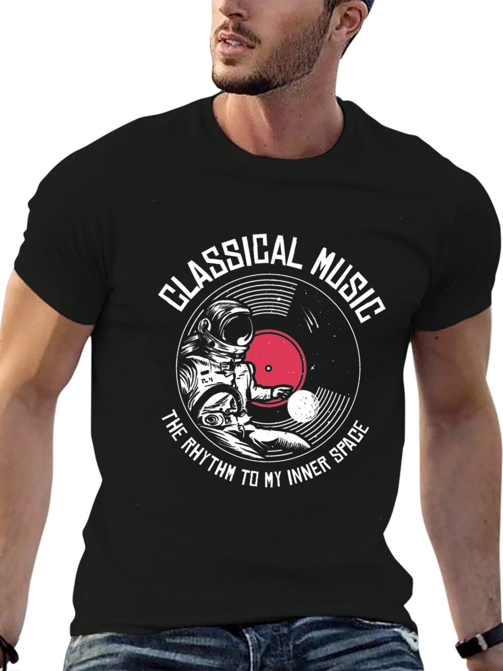 Classical Music Astronaut T-Shirt - Inner Space Rhythm