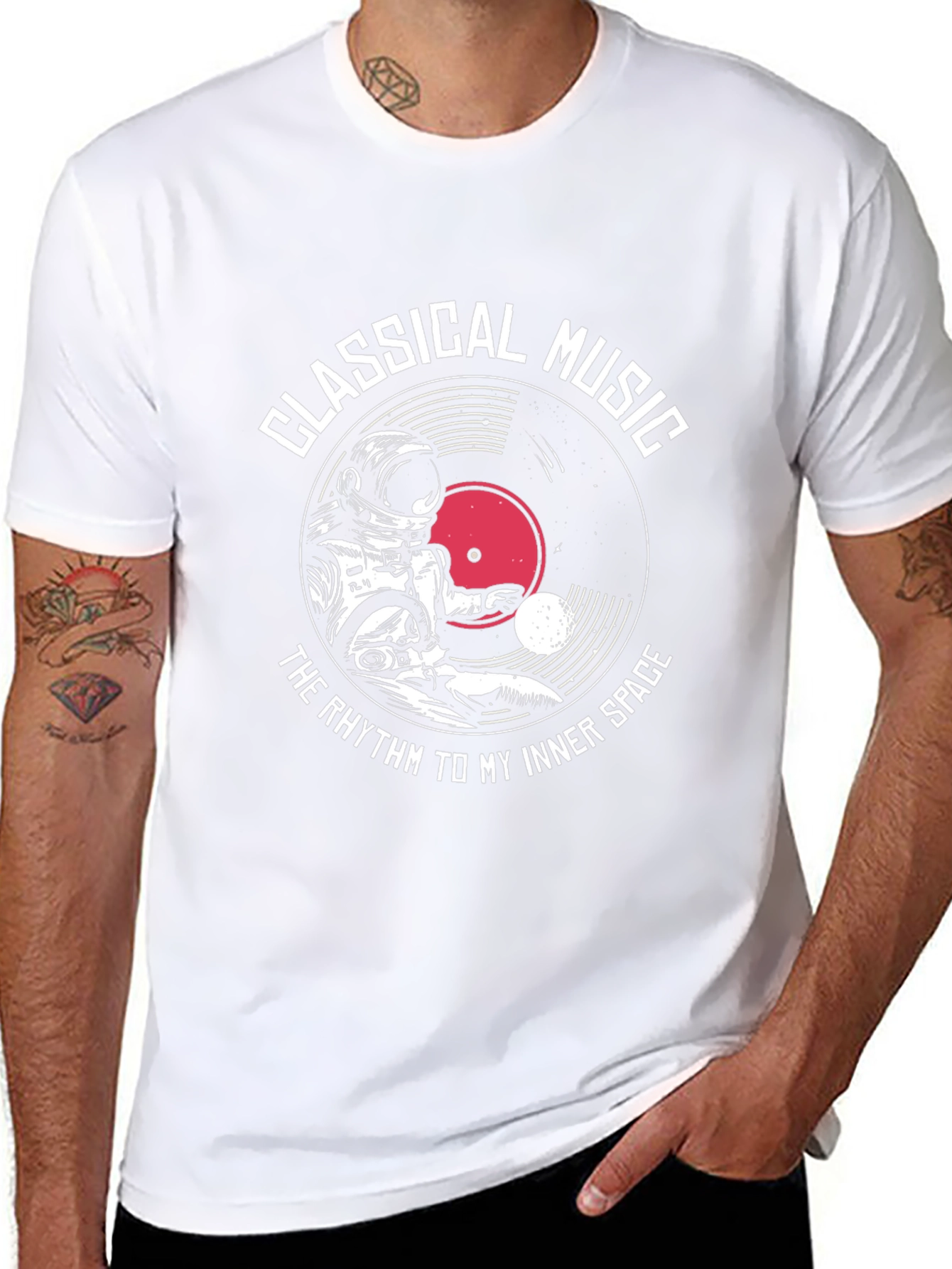 Classical Music Astronaut T-Shirt - Inner Space Rhythm