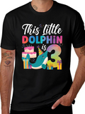 This Little Dolphin is 3 Birthday T-Shirt