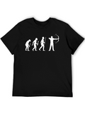 Evolution of Archery T-Shirt - Black Cotton Tee
