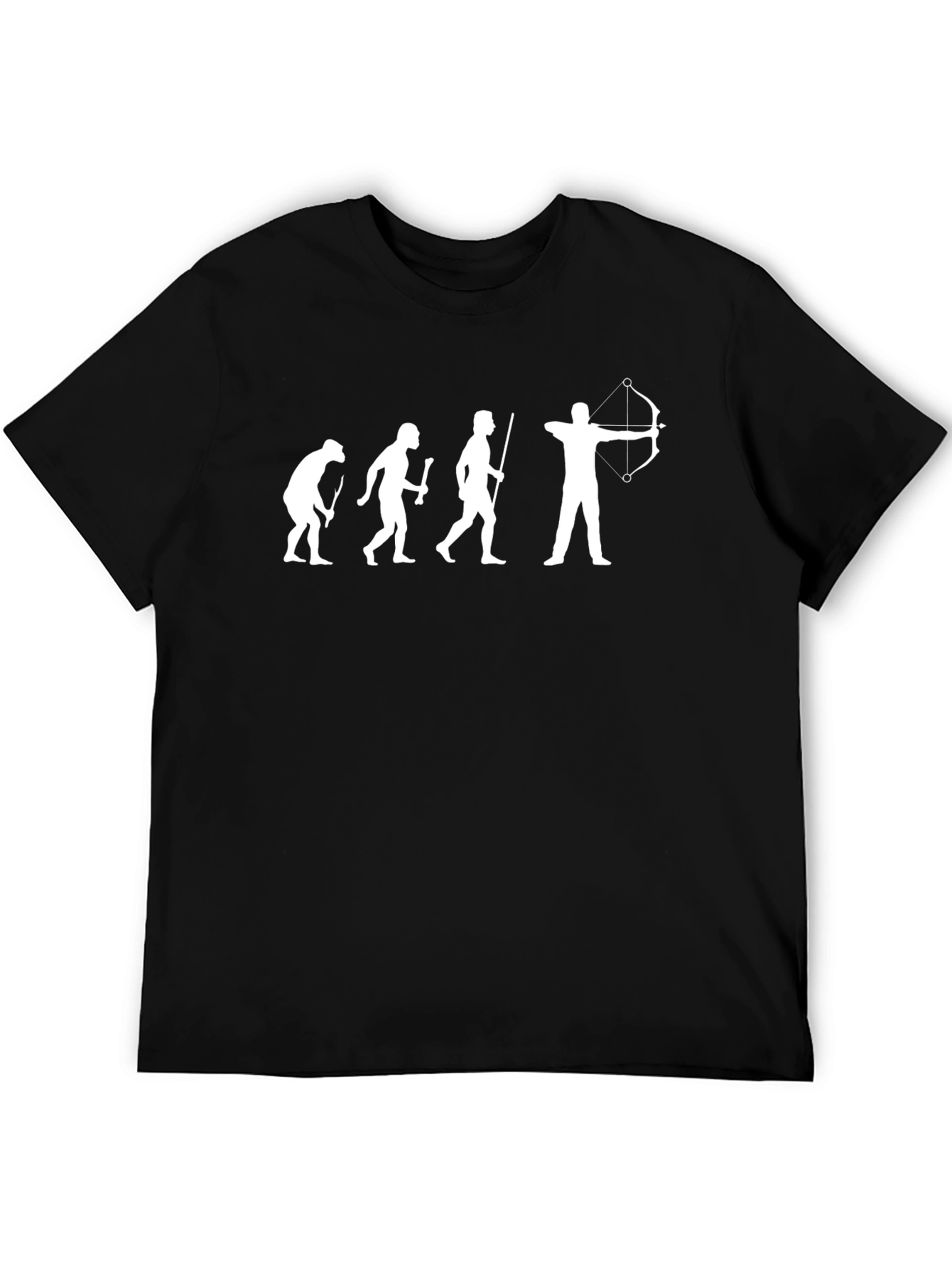 Evolution of Archery T-Shirt - Black Cotton Tee