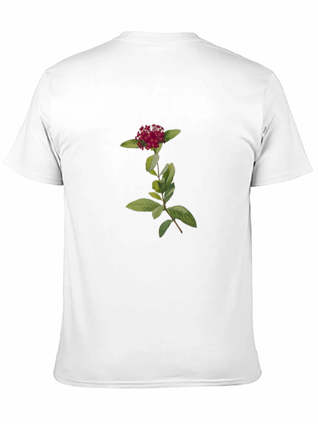 Botanical Black Tee - Flower Graphic
