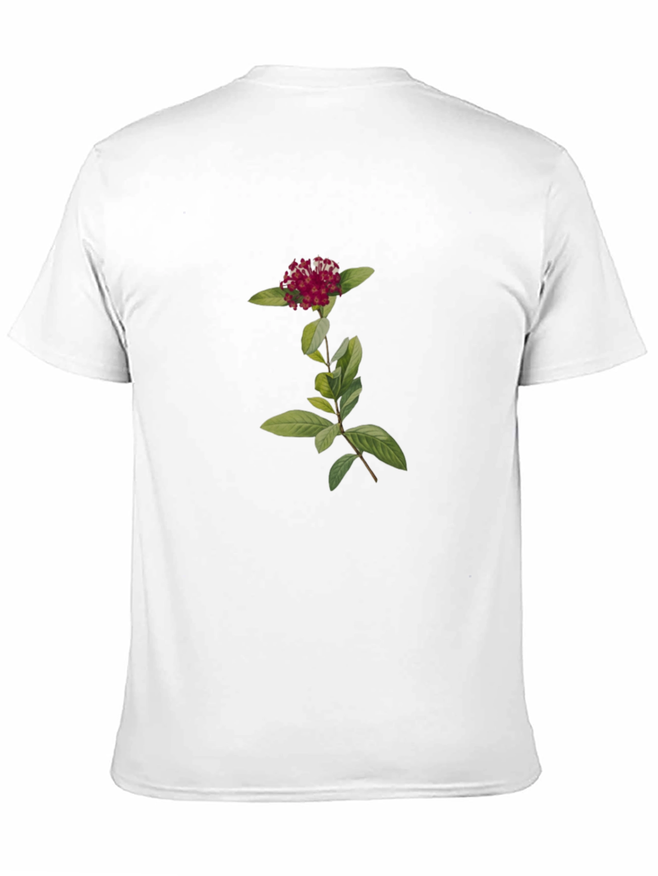 Botanical Black Tee - Flower Graphic