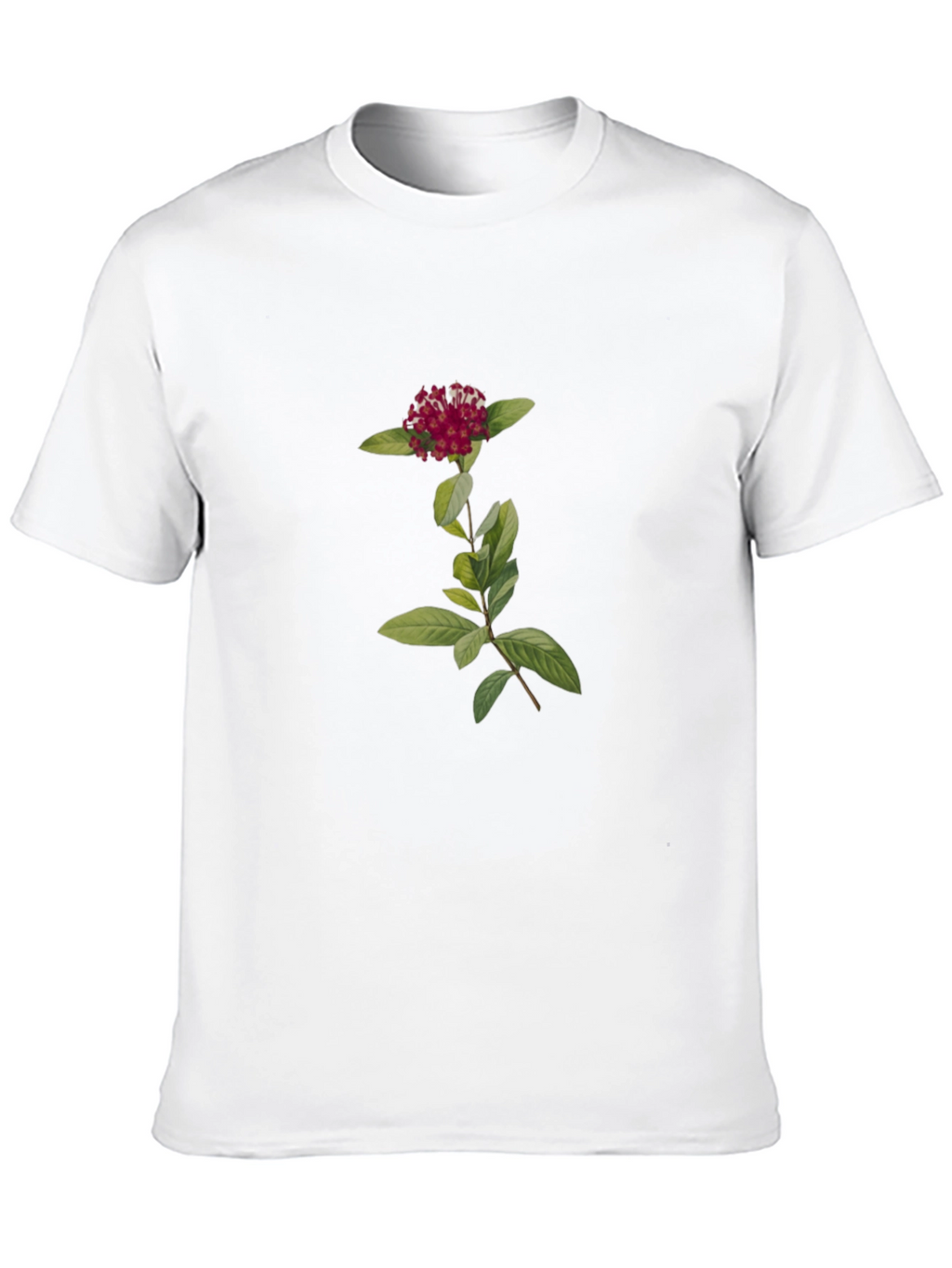 Botanical Black Tee - Flower Graphic