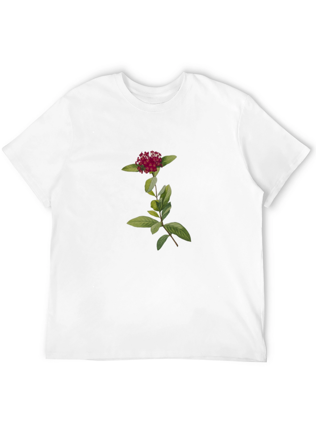 Botanical Black Tee - Flower Graphic