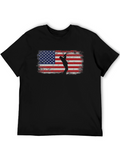 American Flag Saxophone Player T-Shirt