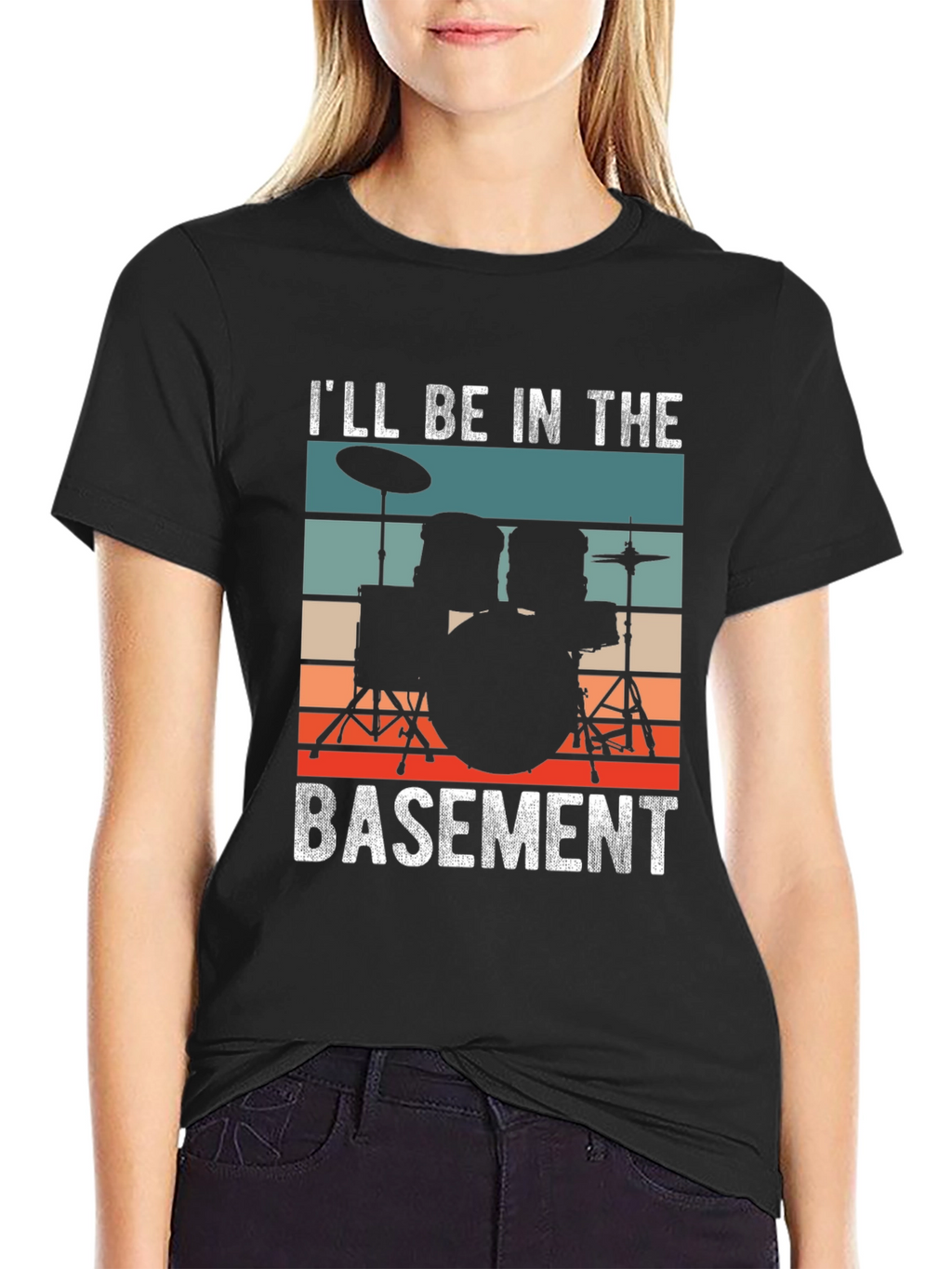 Ill Be In The Basement Drummer T-Shirt