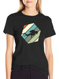 Retro Scuba Diver Graphic T-Shirt - Black