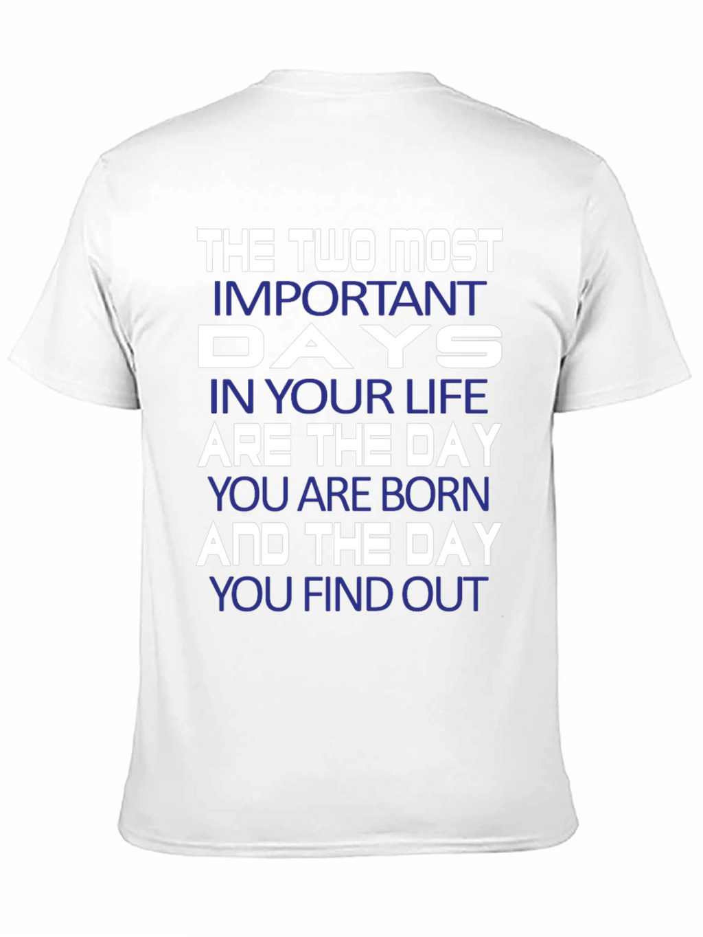 Inspirational The Two Most Important Days Graphic T-Shirt