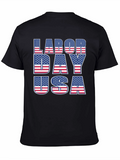 Labor Day USA Patriotic Graphic T-Shirt