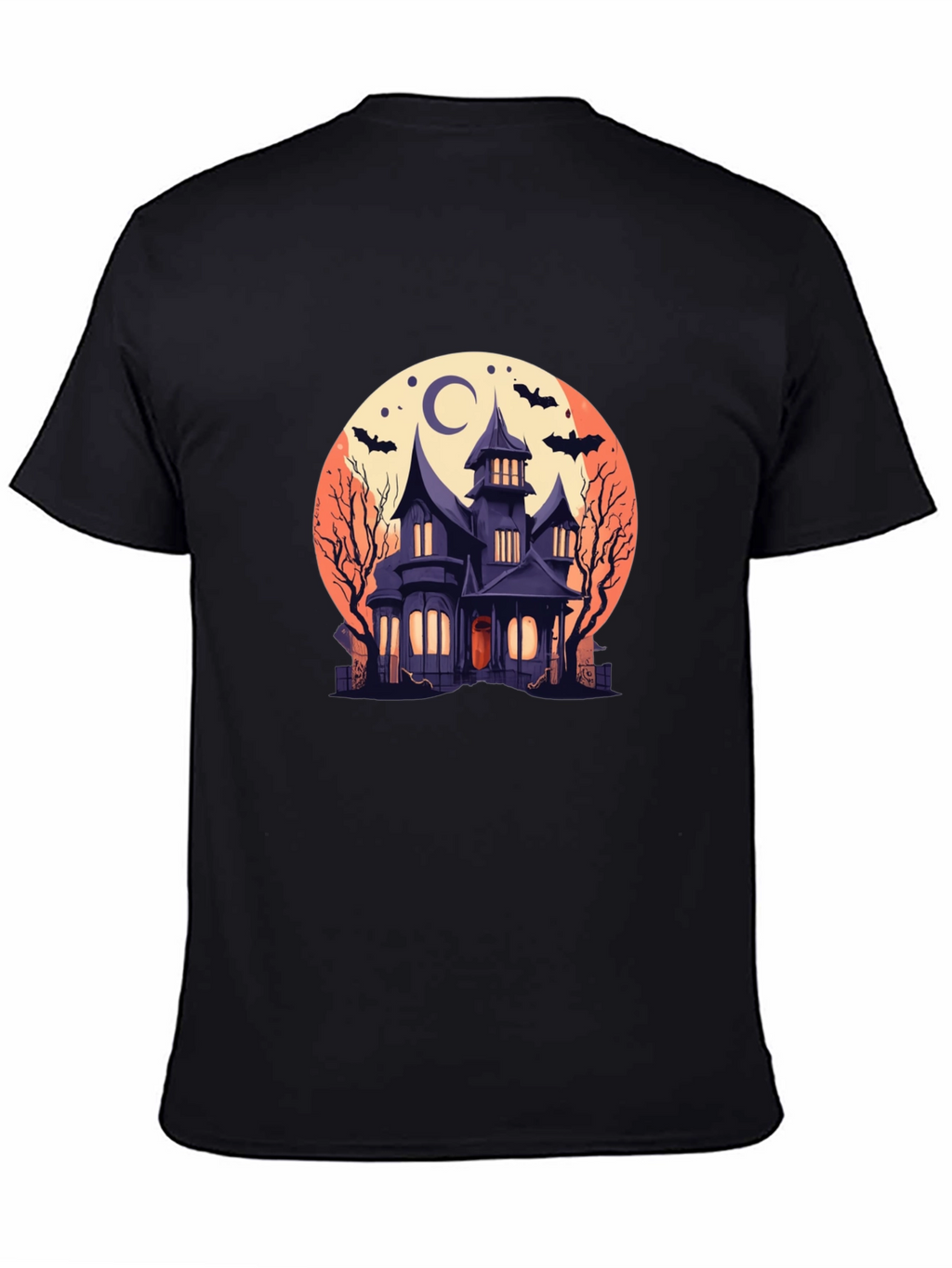 Halloween Haunted House Graphic Tee