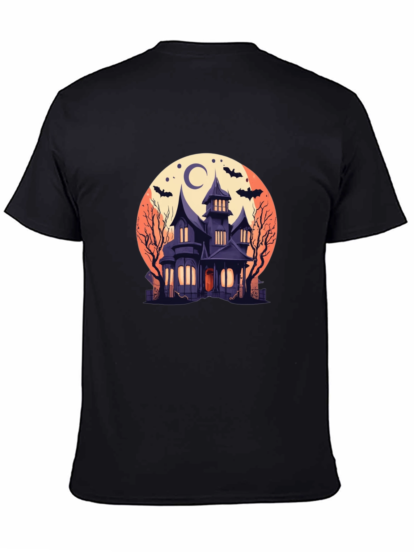 Halloween Haunted House Graphic Tee