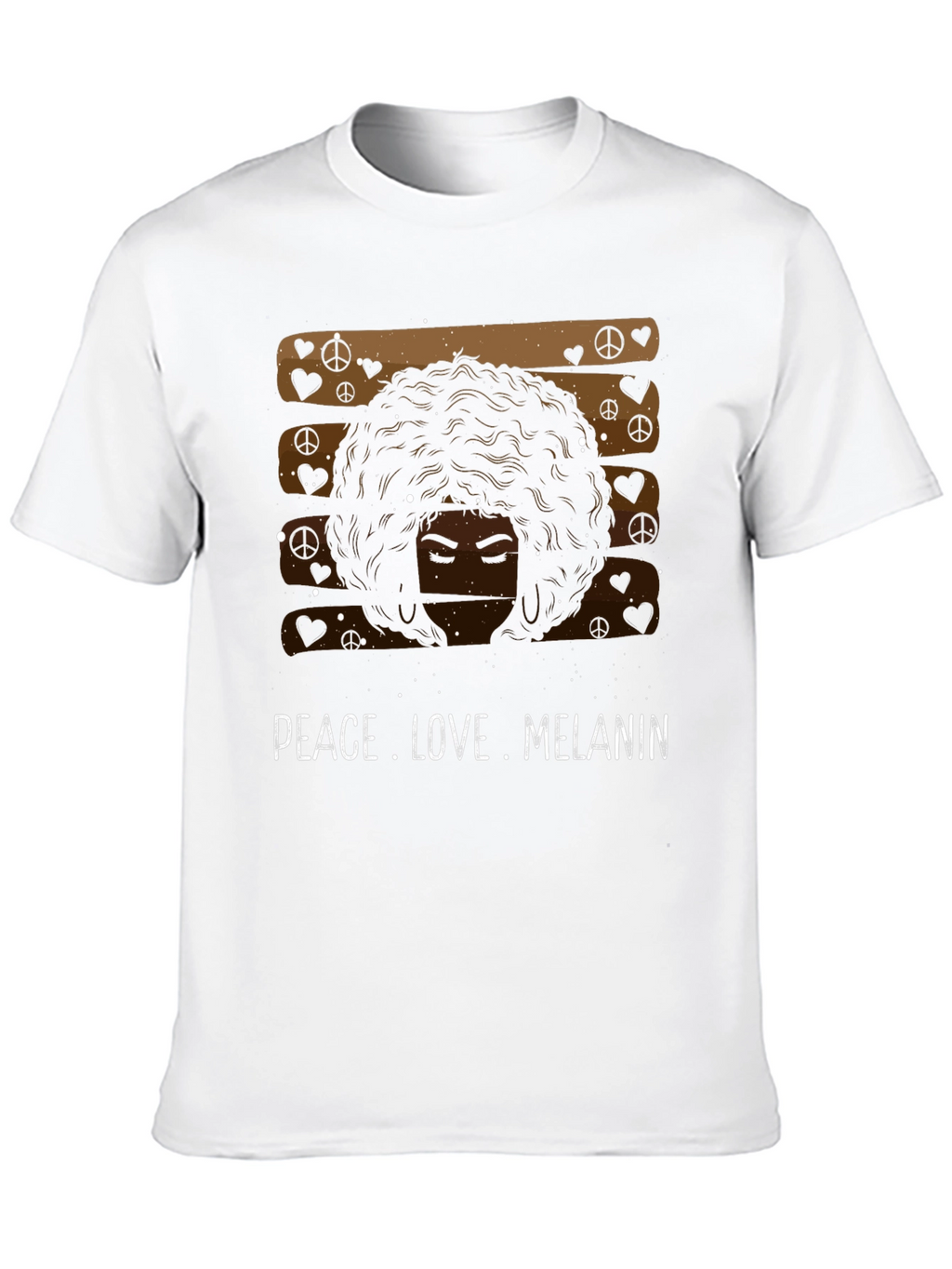 Peace Love Melanin Black Graphic Tee