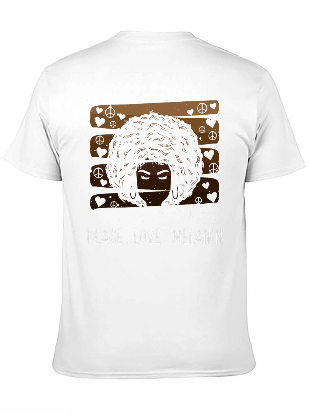 Peace Love Melanin Black Graphic Tee
