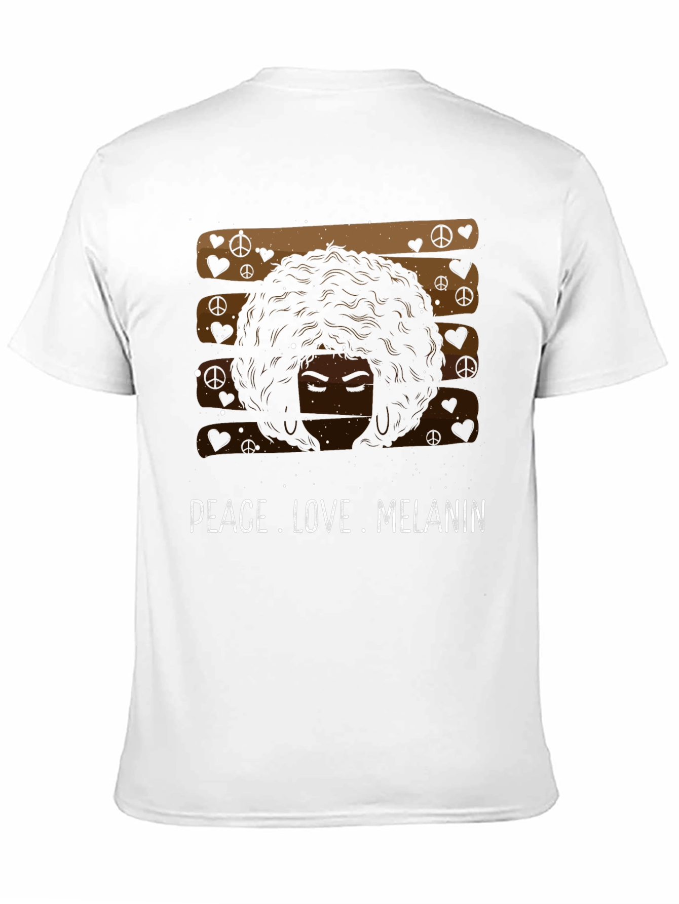 Peace Love Melanin Black Graphic Tee