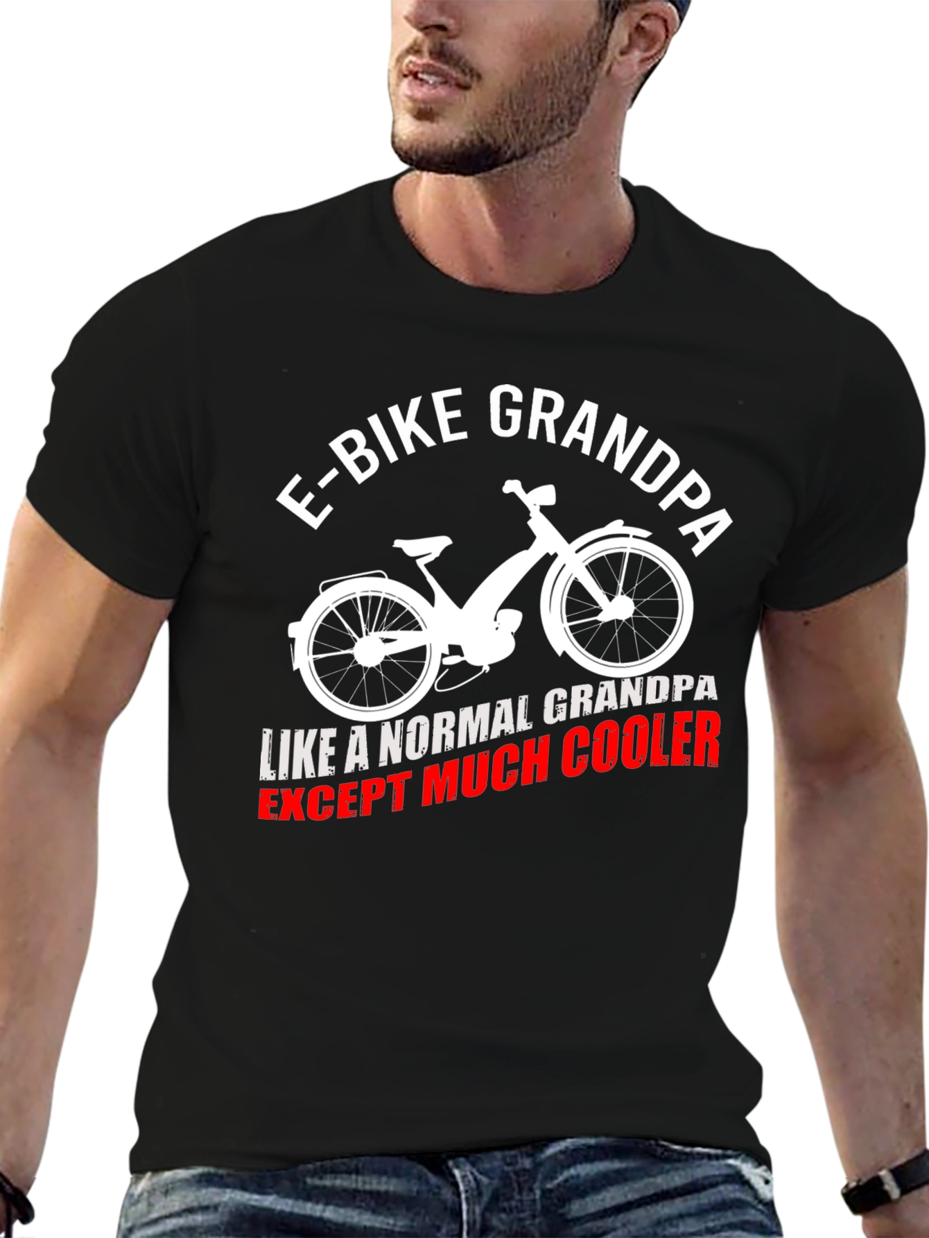 E-Bike Grandpa T-Shirt - Cool Grandpa Shirt