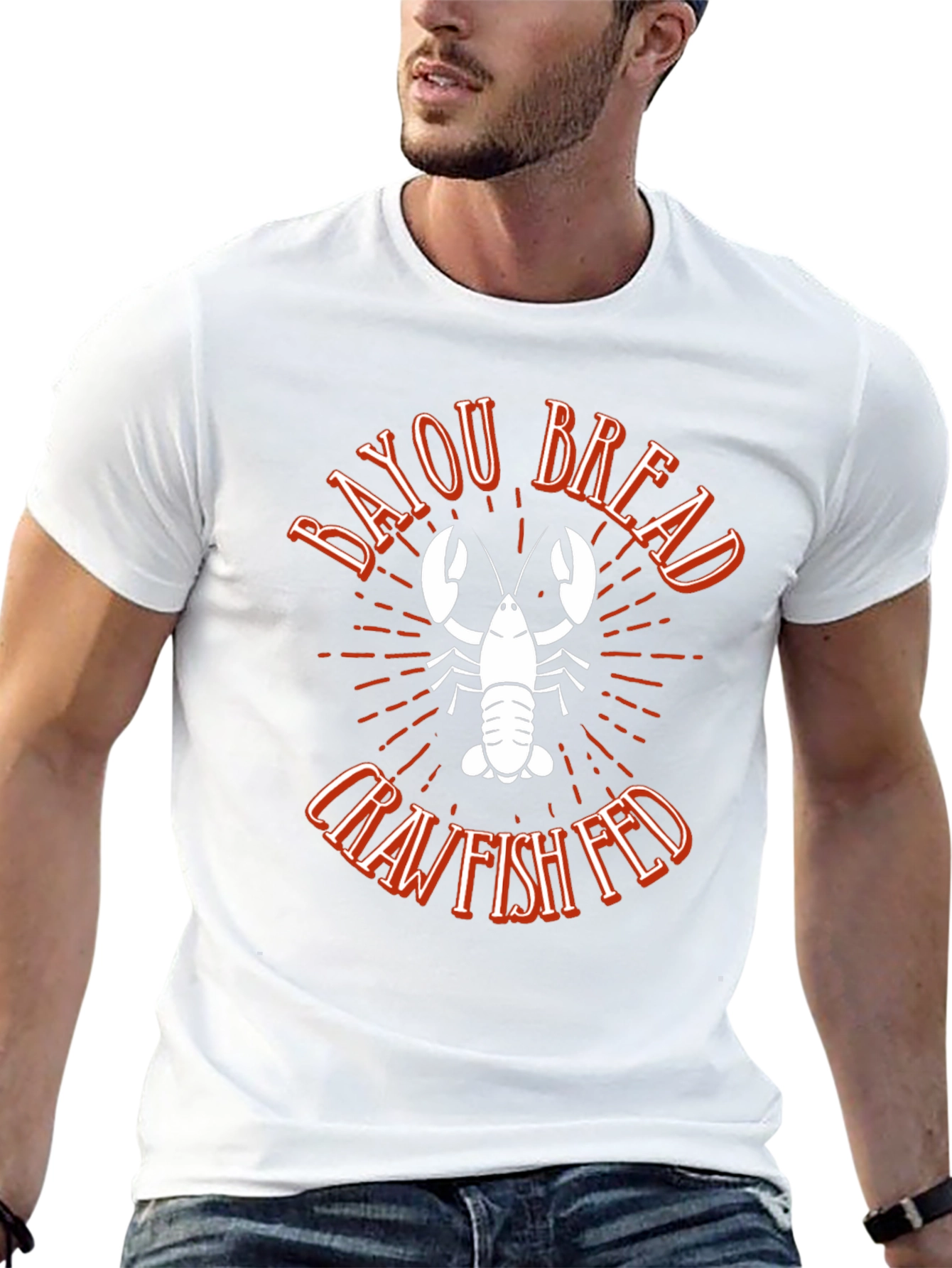 Bayou Bread Crawfish Fed Graphic T-Shirt