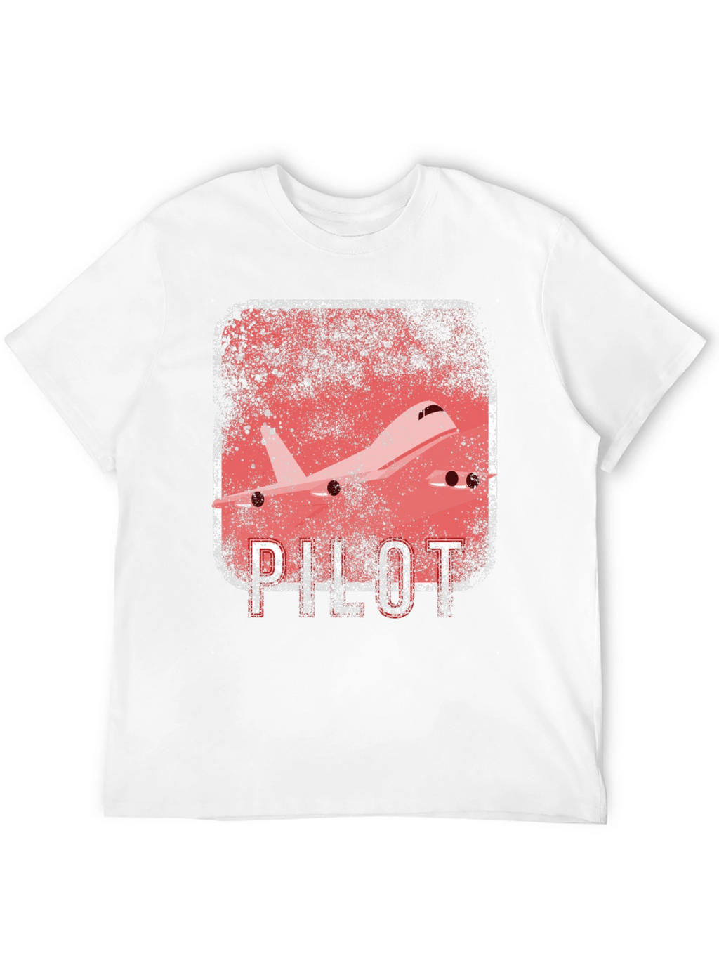 Pilot Airplane Graphic Black T-Shirt