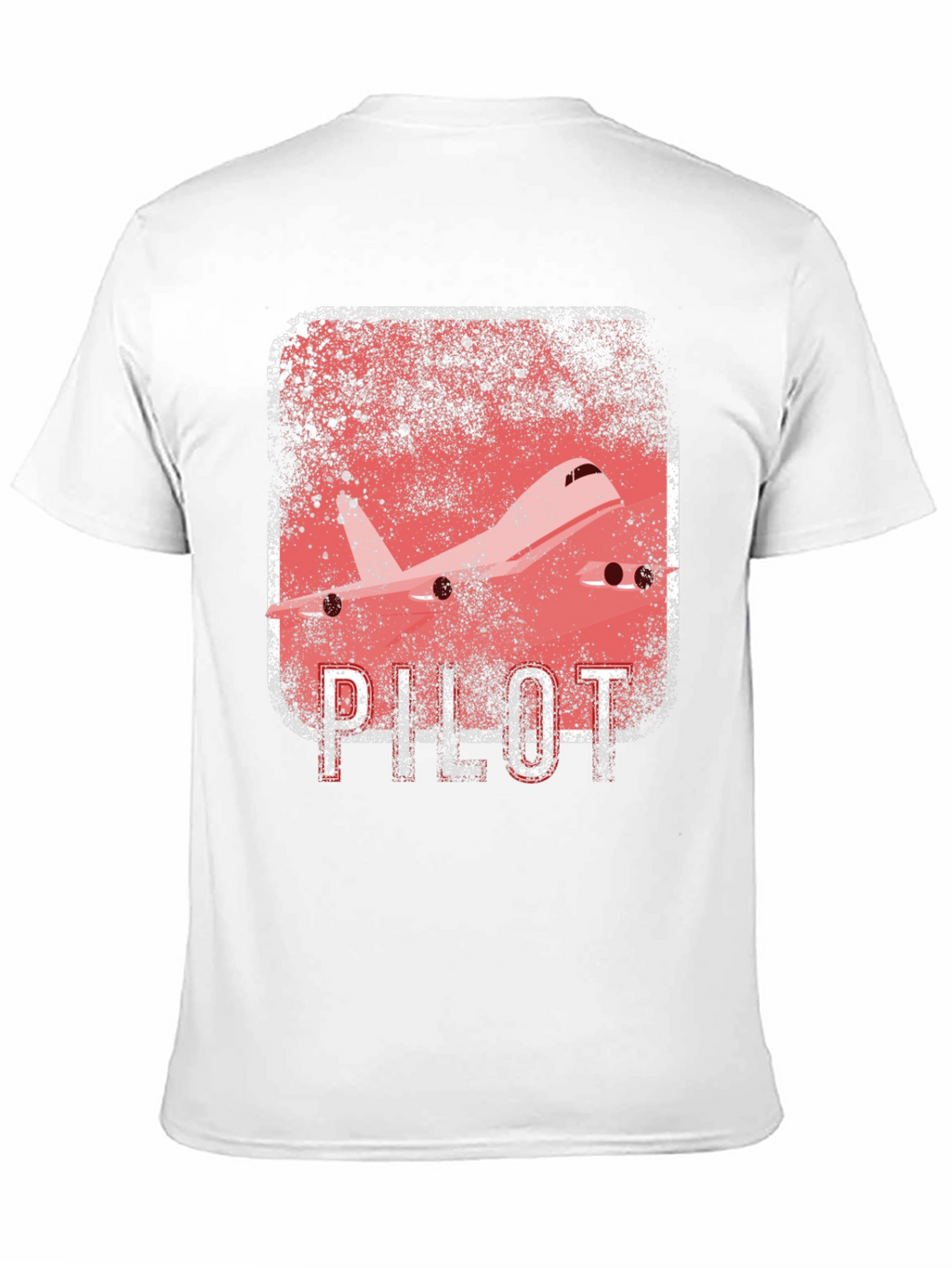 Pilot Airplane Graphic Black T-Shirt