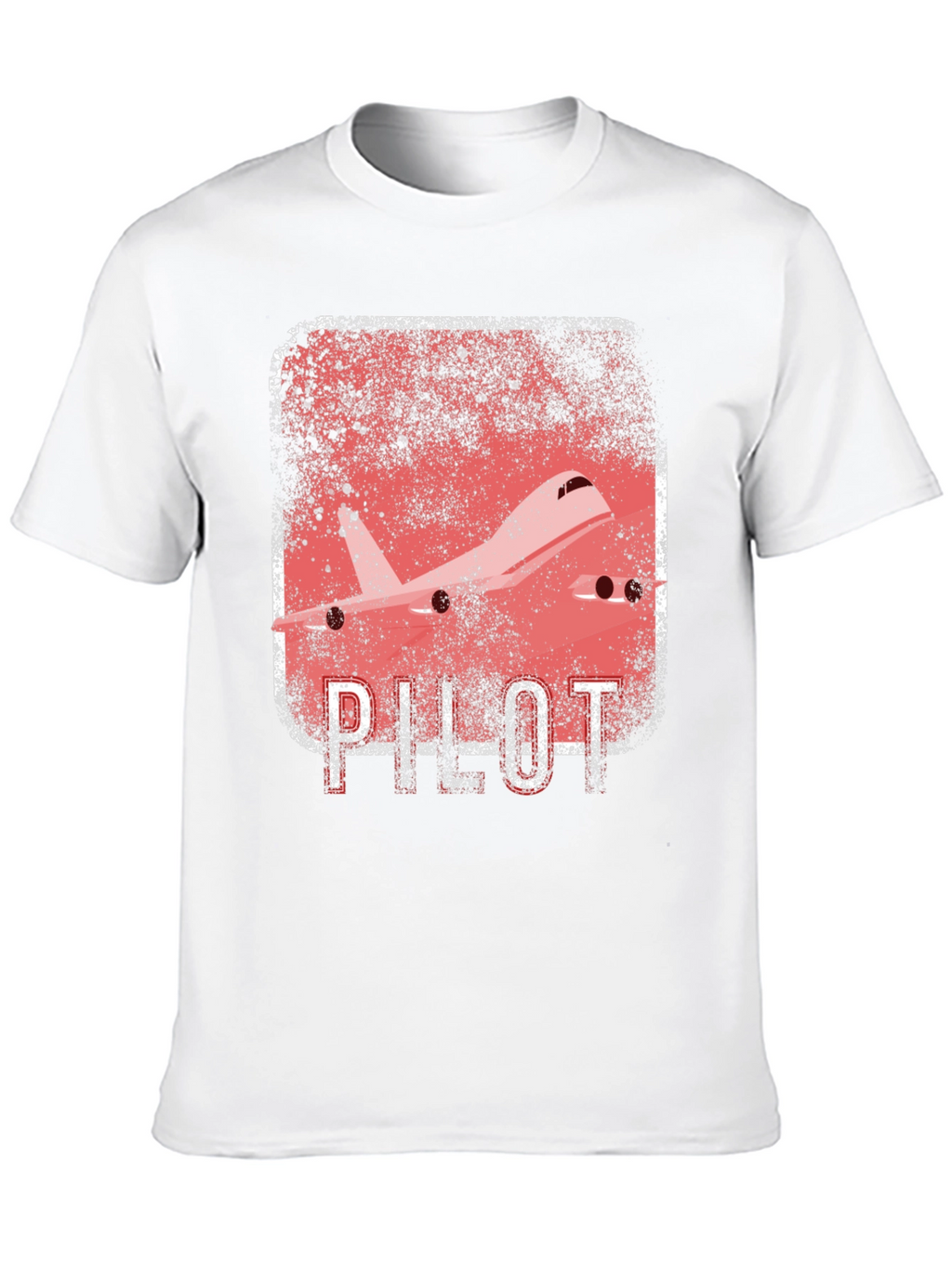 Pilot Airplane Graphic Black T-Shirt