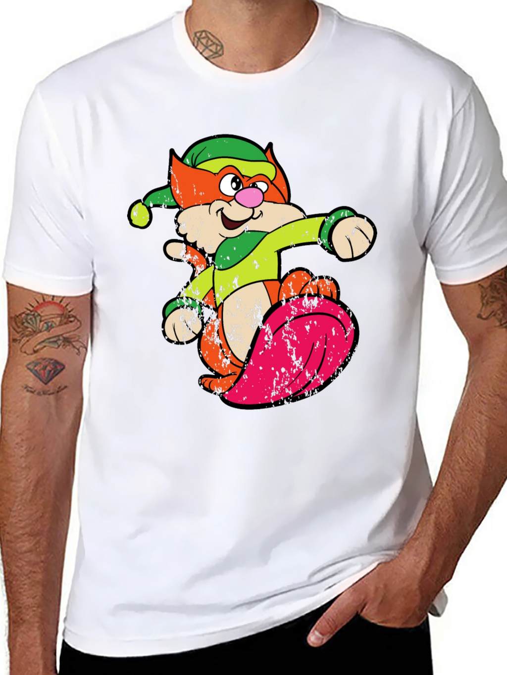Retro Cartoon Cat T-Shirt