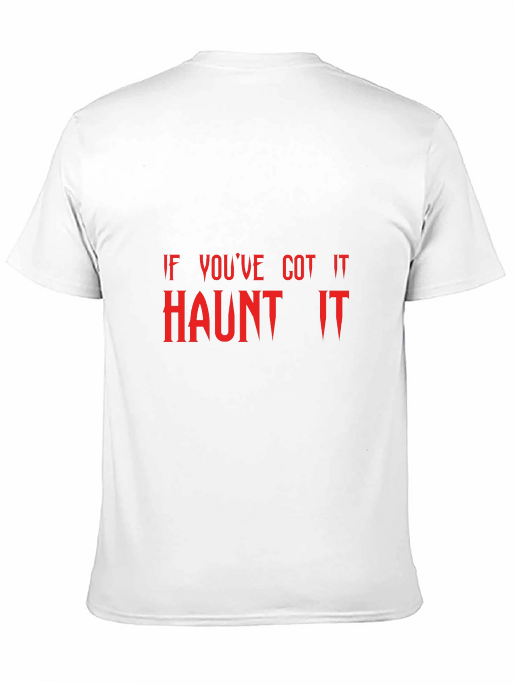 Haunt It Halloween Graphic Tee - Black Cotton T-Shirt