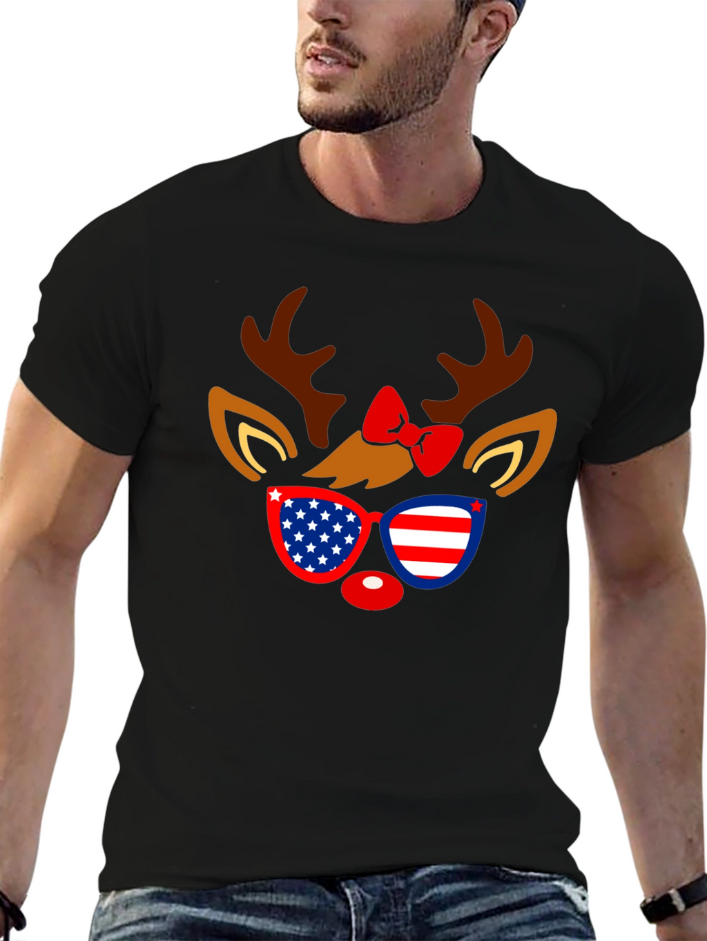 Patriotic Deer T-Shirt