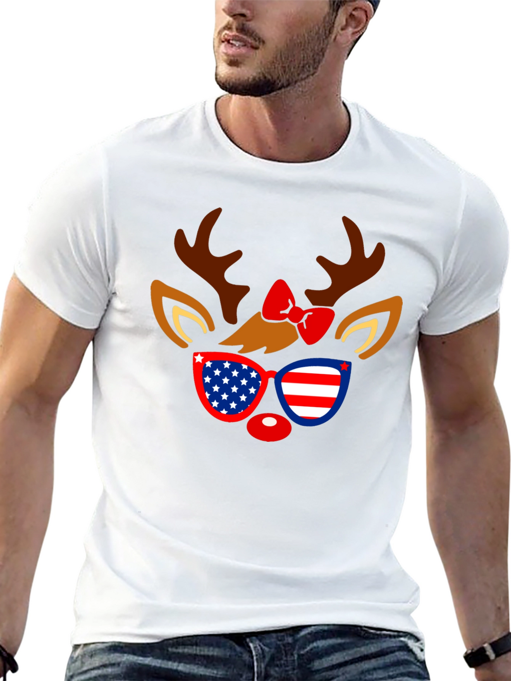 Patriotic Deer T-Shirt