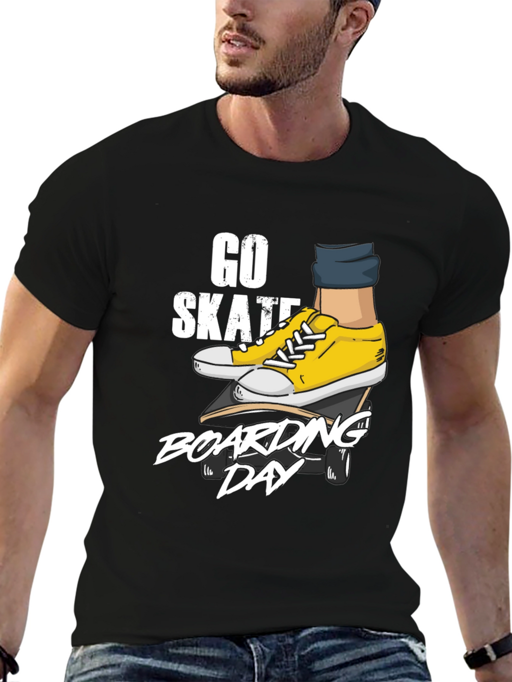 Go Skateboarding Day Graphic Tee - Black