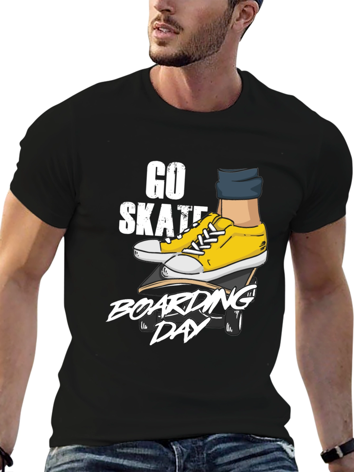 Go Skateboarding Day Graphic Tee - Black