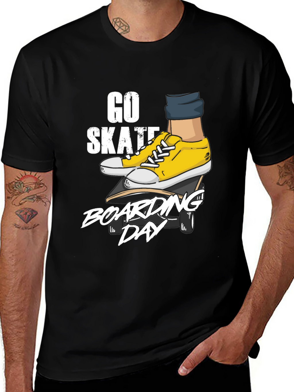 Go Skateboarding Day Graphic Tee - Black