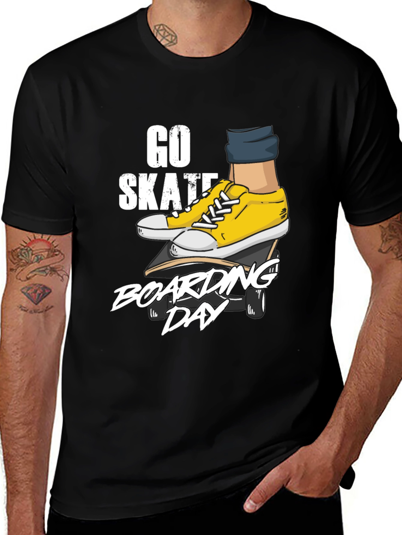 Go Skateboarding Day Graphic Tee - Black