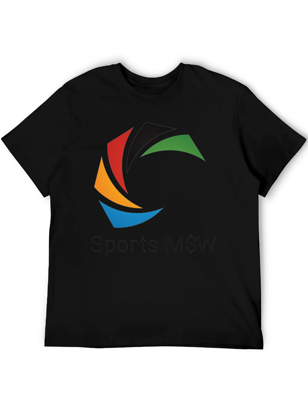Sports M$W Black T-Shirt