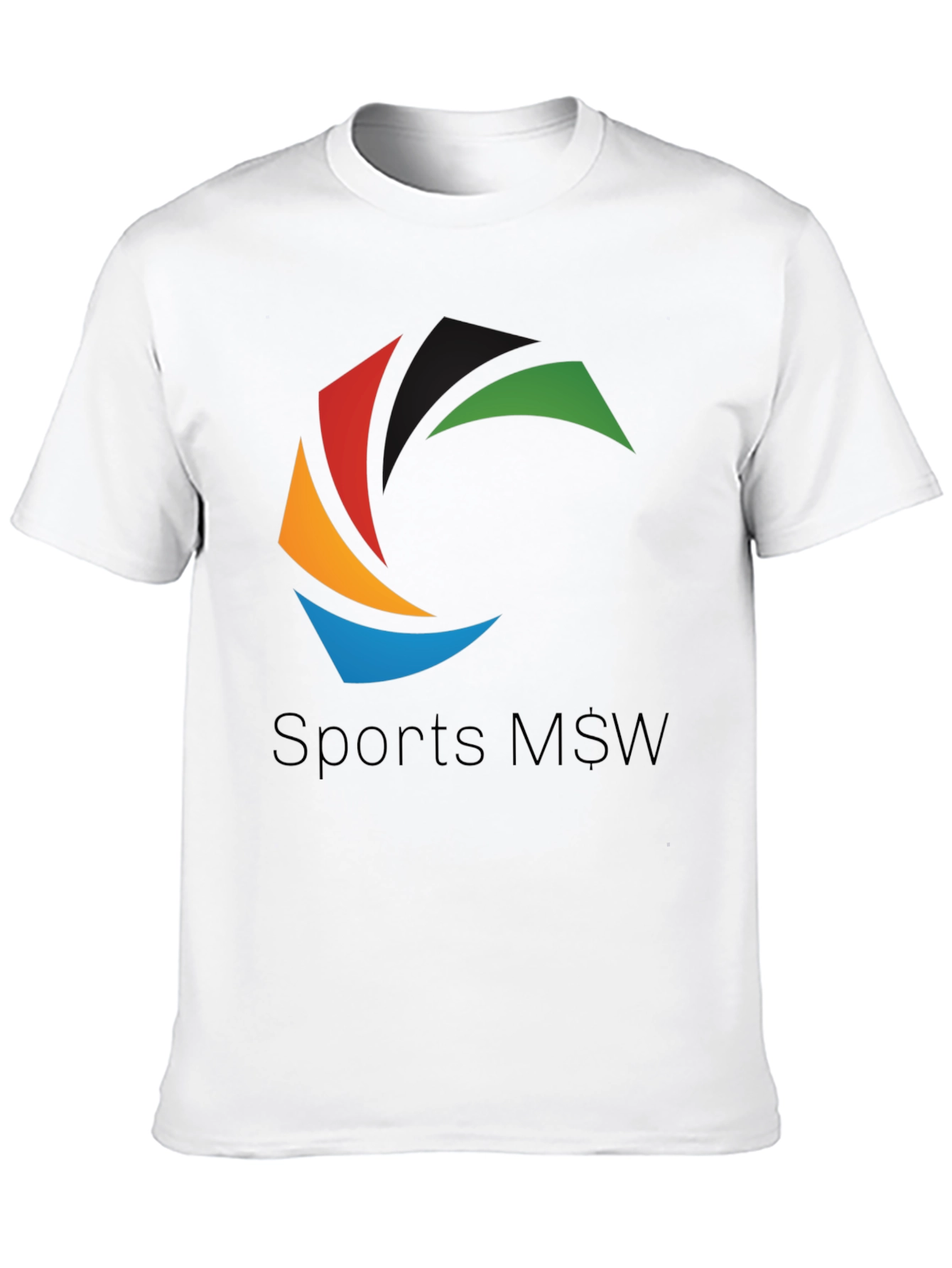 Sports M$W Black T-Shirt