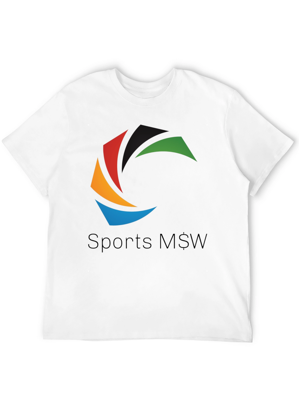 Sports M$W Black T-Shirt