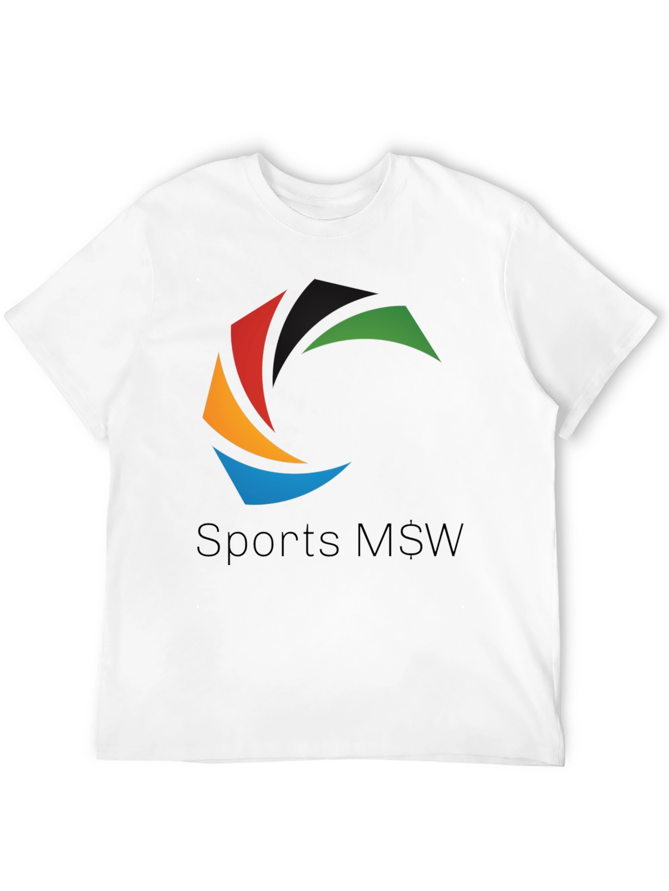 Sports M$W Black T-Shirt