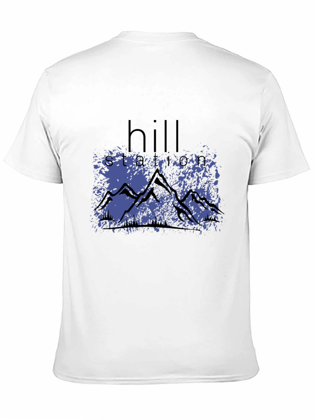 Hill Station Graphic Print Black T-Shirt
