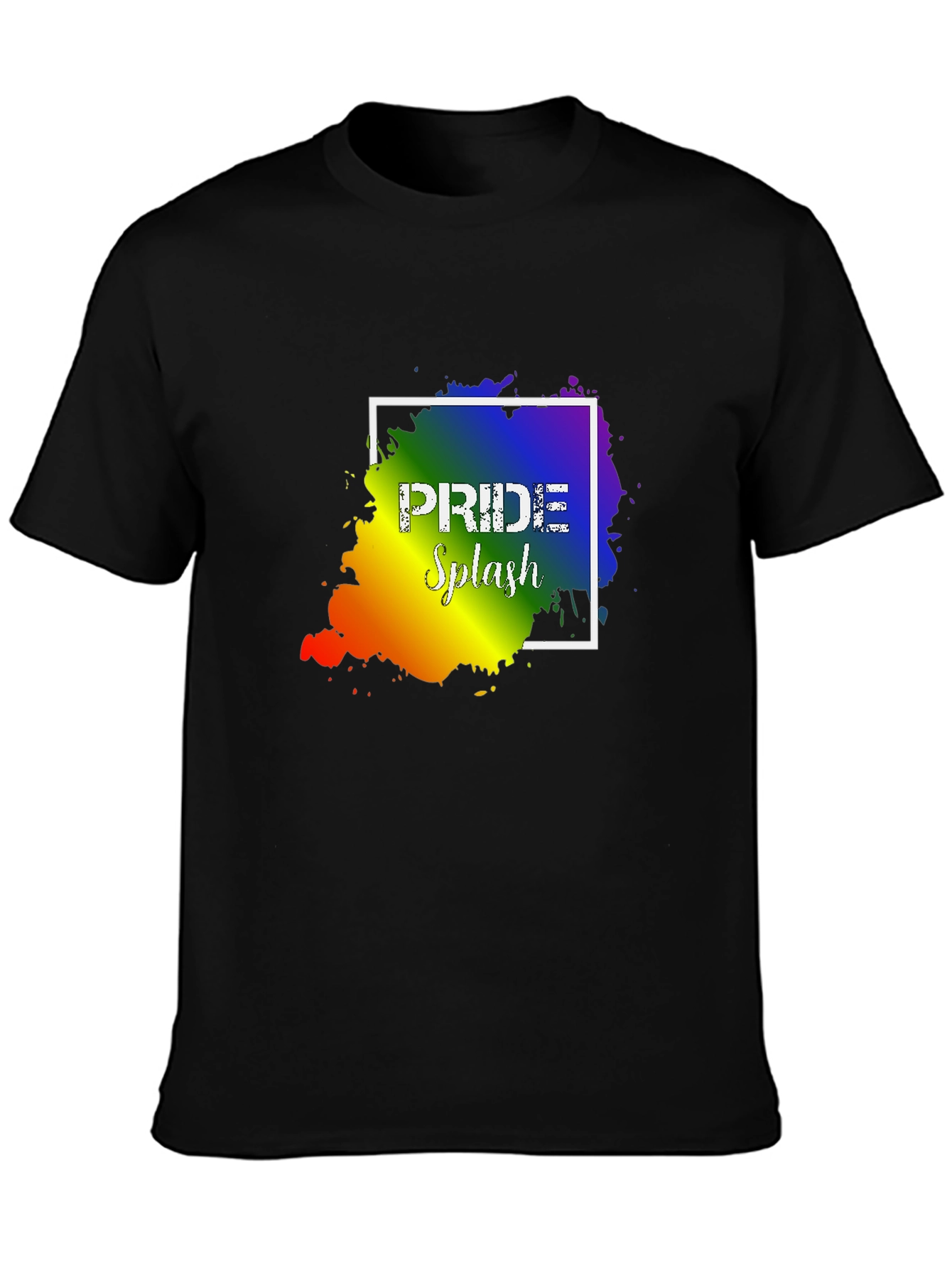 Pride Splash Graphic T-Shirt - Unisex Black Tee