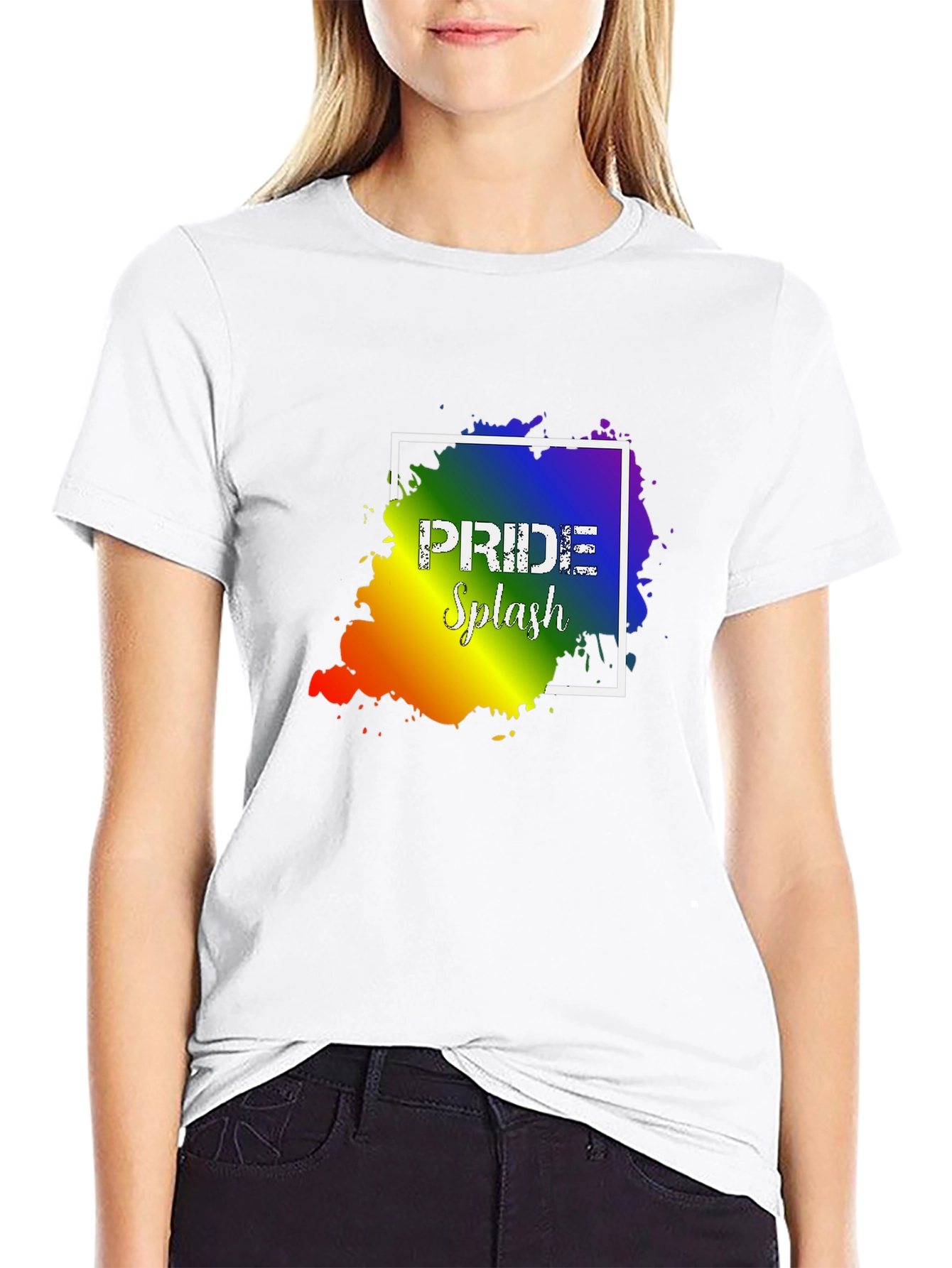 Pride Splash Graphic T-Shirt - Unisex Black Tee